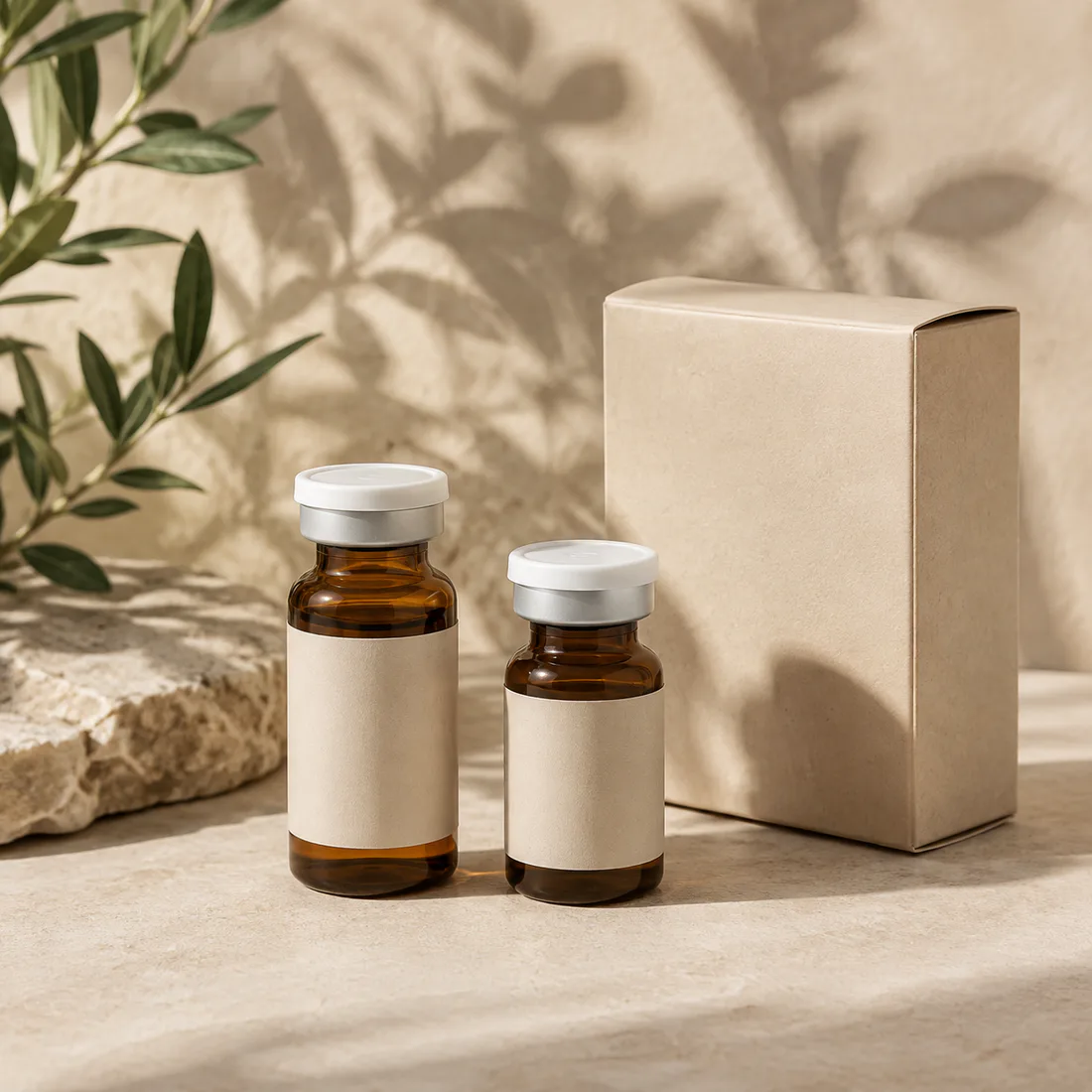 Illustrative wellness product setting