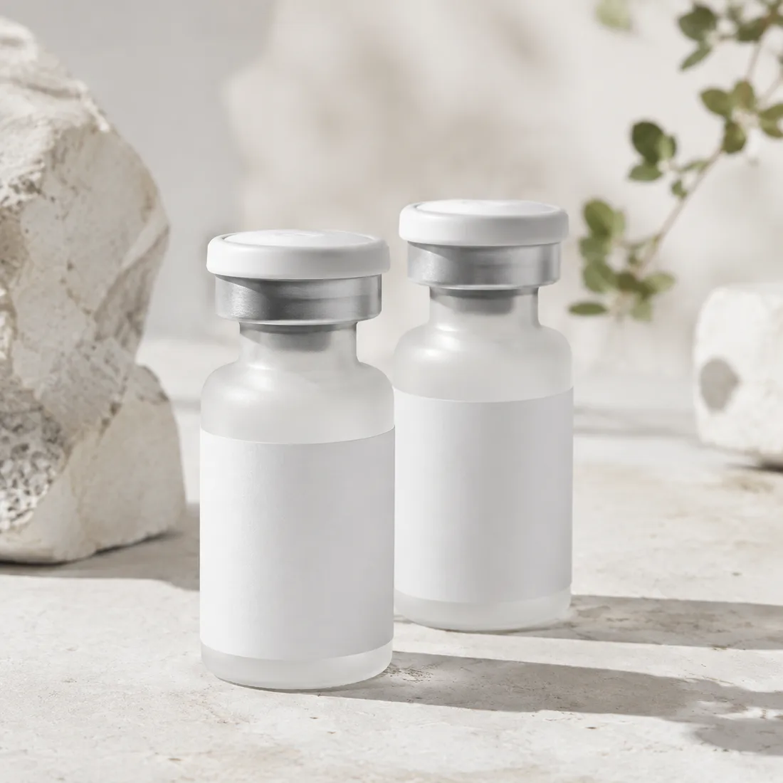 Illustrative wellness product setting