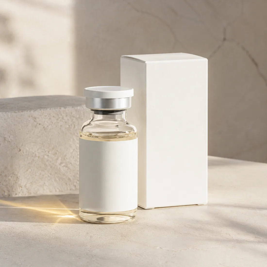 Illustrative wellness product setting